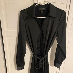 Black satin/silky dress